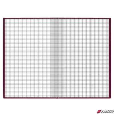 Книга учета 96 л., клетка, твердая, бумвинил, блок офсет, А4 (200×290 мм), BRAUBERG, бордовая. 130224