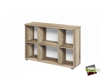 Стеллаж низкий L-69 Дуб Каньон 1200*374*803 мм (Ш*Г*В)