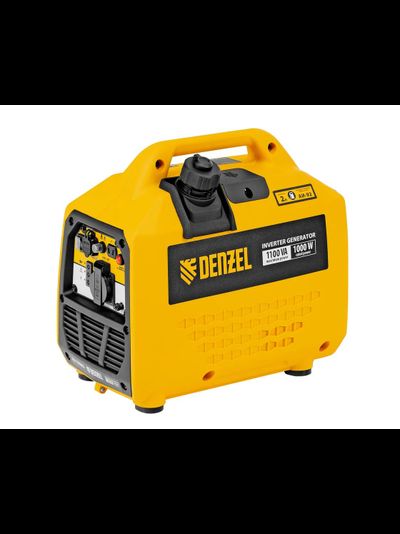 Генератор инверторный Denzel GS-1100iS, 1,1 кВт, 230 В, закрытый корпус, ручной старт 94718