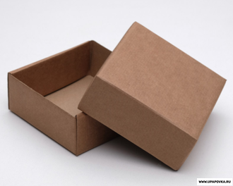 Коробка картонная 14,5 х 14,5 х 6 см Бурый