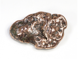 Медь полированная с одной стороны, коллекционный образец, США (48*33*15 мм, вес: 53 г) №23900