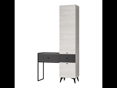 Прихожая Норд ПР-06 Ясень белый/Меренго, Ш1201ХВ2274ХГ422 мм