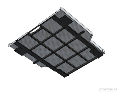 Платформа грузовая выкатная Mitsubishi L200 (2014-07.2015), двойная кабина, удлинённый кузов, установка без вкладыша) АВС-Дизайн