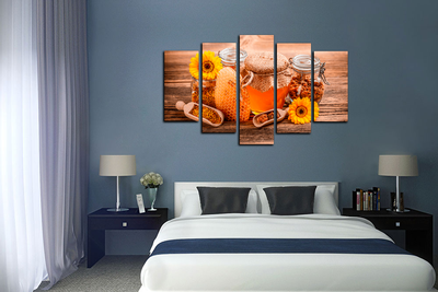 Модульная картина "Домашний мед"