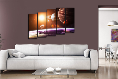 Модульная картина "Прекрасная галактика"