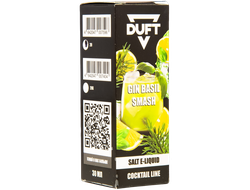 DUFT COCKTAILS LINE SALT (20 MG) 30ml - GIN BASIL SMASH (КОКТЕЙЛЬ "ДЖИН-БАЗИЛИК")