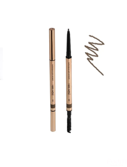 NIKK MOLE Карандаш для бровей ультратонкий, 03 Grey Brown Серо-коричневый