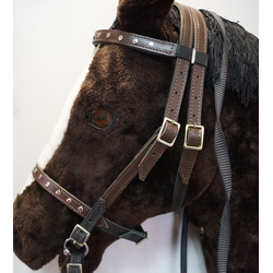 УЗДА КОЖАНАЯ КОМФОРТ(С РЕГУЛИРОВКОЙ РАЗМЕРА ОТ COB ДО FULL)