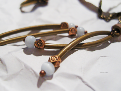 Бохо-серьги "Небо на кончиках веток"