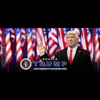 Дональд Трамп  - Коллекционная фигурка 1/6 Donald Trump (AP002) - DID