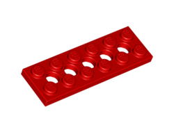Technic, Plate 2 x 6 with 5 Holes, Red (32001 / 3200121 / 4582843)