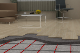 Монтаж тёплого пола под стяжку