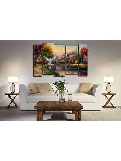 Модульная картина &quot;Сказочный домик в лесу&quot;