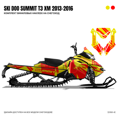 Наклейки на снегоход SKI DOO summit T3 2013 2014 2015 2016 #2350-4