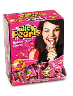 Жев. резинка Fini "Клубничные жемчужины с жид. клуб. нап. " 6,5гр х 200шт