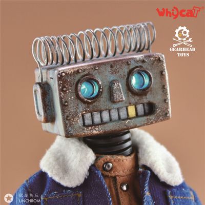 Неуклюжий робот Карри - Коллекционная ФИГУРКА 1/6 scale ClumsyBot  Curry - Whycat&amp;GEARHEADTOYS