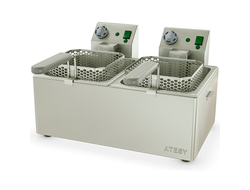 Фритюрница электрическая настольная 2 ёмкости ПАНДА-ЕВРО-2Х1/2 (562х568х342, 2х13л, 2х4 кВт, 220В)