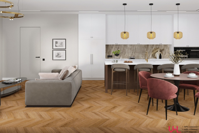 Кварцвиниловая плитка Damy Floor Chevron LVT Монсоро / Montsoreau DF09-Ch-LVT