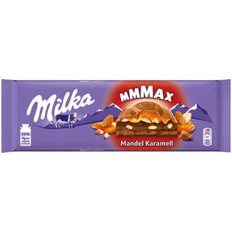 Шоколад Milka Almond Caramel 300гр (12 шт)