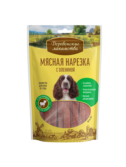 Деревенские лакомства, Мясная нарезка с олениной для собак