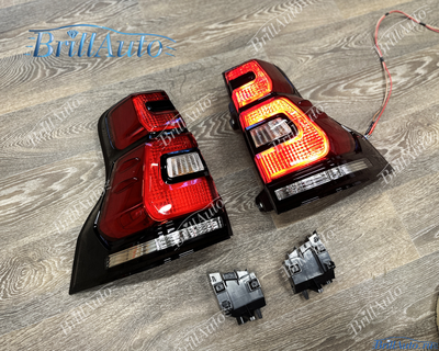 Стопы Toyota Land Cruiser Prado 150 2018+ красные светодиодные