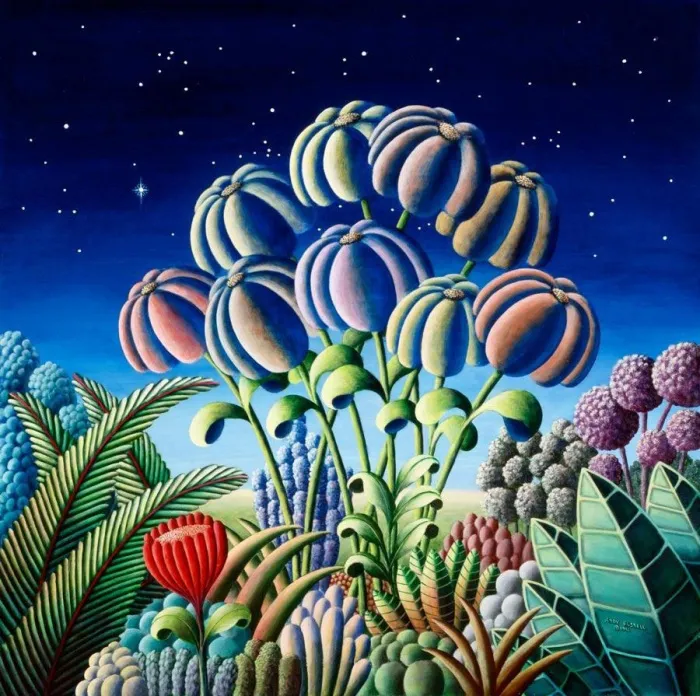 Ночные цветы.
Фантастическая живопись Энди Расселла