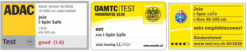 adac БЕЗОПАСНОСТЬ Детское автокресло Joie i-Spin Safe 