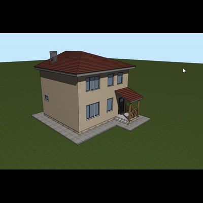 Двухэтажный дом с двумя спальнями 85м² (S53)