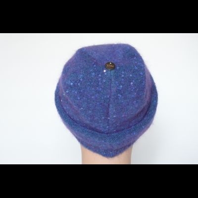 Голубая тонкая зимняя шапка для женщин Vizio Италия 6948 CLO