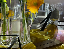 Номер на стол зеркальный "cloud”