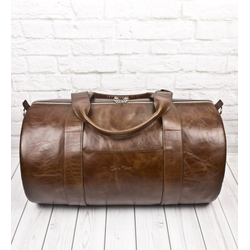 Кожаная дорожная сумка Faenza Premium brown (арт. 
4033-02)