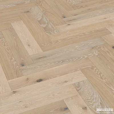 Паркетная доска PS 500 Meister Дуб витал Беленый 8804, масло