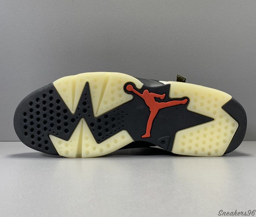 Travis scott x air jordan 6 medium olive 2025