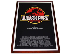 Digitally Printed Image with Stained Wood Edge (Jurassic Park)