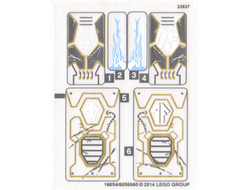 Sticker Sheet for Set 70723 - 16054/6056960, n/a (70723stk01)