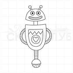 штамп Робот