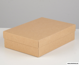 Коробка крышка-дно 21 x 15 x 5 см Бурый