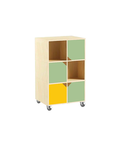 СТЕЛЛАЖ 7 ДВУХСЕКЦИОННЫЙ ДВУХСТОРОННИЙ МОБИЛЬНЫЙ 6 ЯЧЕЕК