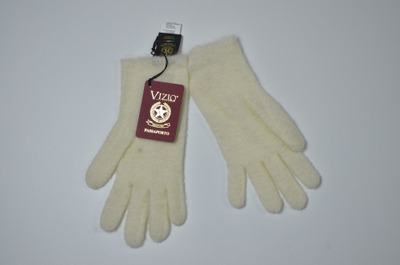 Vizio перчатки Италия 1350 белые вязаные