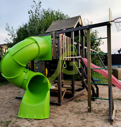 Детская площадка IgraGrad Панда Фани с балконом (две трубы) фото 5