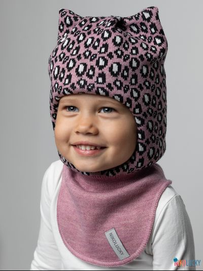 Шапка-шлем 24101-01 с утеплителем, х/б подклад, бледно-роз 52-54