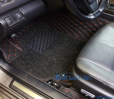 3D коврики в салон Toyota Camry из экокожи