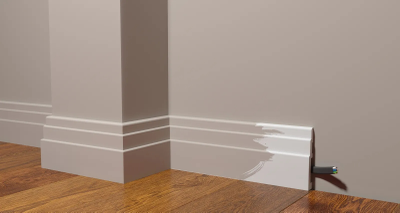 Напольный плинтус Decor-Dizayn DD704, для покраски, влагостойкий, ударопрочный, 2 метра