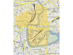 Городская, Дербеневская наб., Даниловская наб., Духовской пер., Лестева ул.,  Люсиновская, Мытная, Павелецкий, Рощинский, Серпуховский Вал,  Татищева, Тульская М., Шаболовка, Шухова.