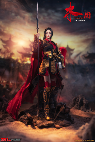 Китайская воительница Мулан (в черном) - КОЛЛЕКЦИОННАЯ ФИГУРКА 1/6 MULAN - Black (PL2023-204A) - TBLeague