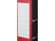 Папка-регистратор Attache Economy 80 мм, мрамор, с красным корешком, металлический уголок