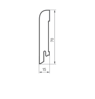Плинтус Эбен 70х15х2400