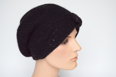 Визио Италия черный берет тюрбан