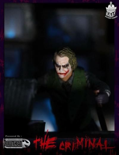 Джокер (Бэтмен, Тёмный рыцарь) - Коллекционная фигурка 1/12 scale The Joker, The Dark Knight Batman The Criminal (BH001) - Bullet Head