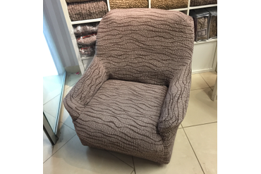 ЧЕХОЛ НА КРЕСЛО ТЕЛА РИДЖЕ КОФЕЙНЫЙ